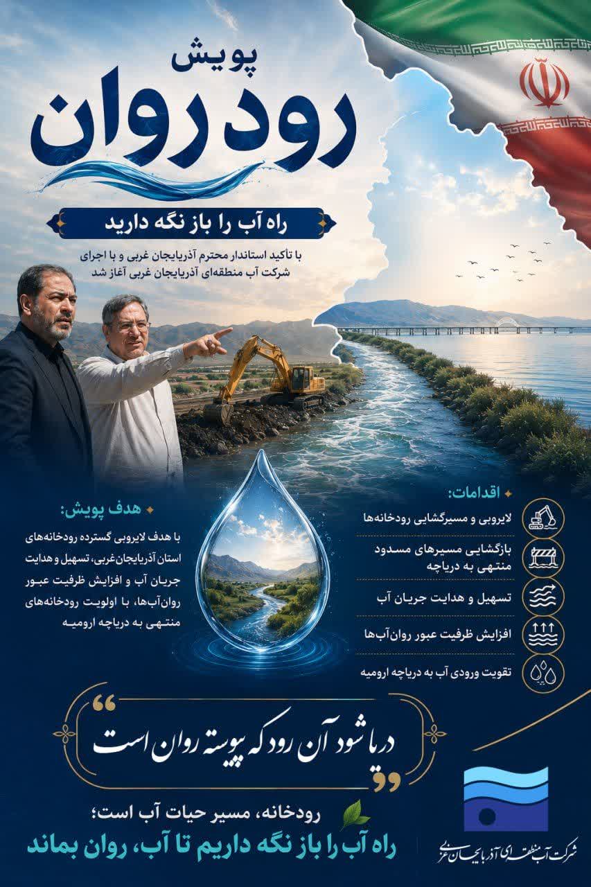 پویش «رود روان»؛ راه آب را برای رسیدن به دریاچه ارومیه باز نگه داریم